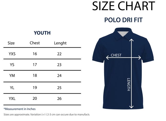Ulana Anywhere Polo Charcoal Youth
