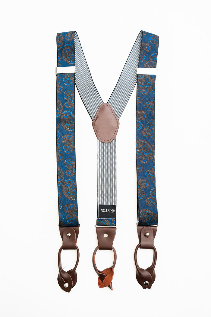 AR Paisley BNL Suspenders - The Suit Depot