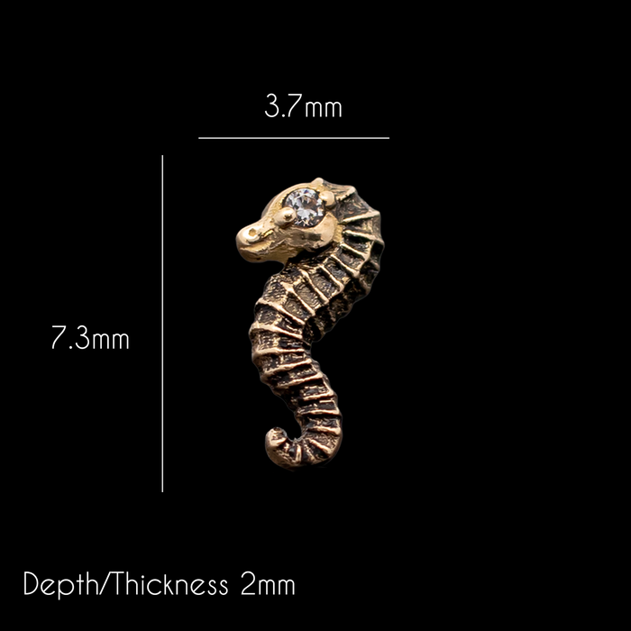 Auri - 18kt Gold Threadless End - Khrysos Jewelry