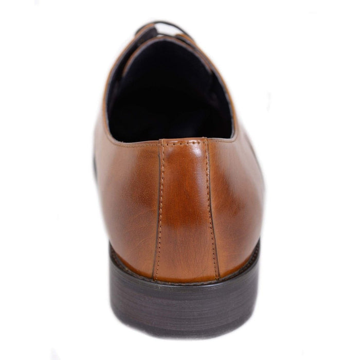 Carrucci Shoes For Amazon Carrucci Men's Genuine Leather Cognac Brown Lace Up Oxford Brogues Dress Shoes