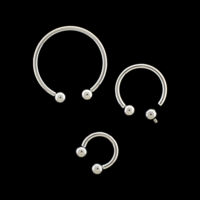 Coil Produced 16G Internally Threaded Circular Barbell - Khrysos Jewelry