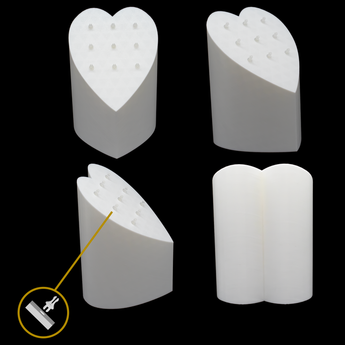 Heart Tower Jewelry Display – Clip - Khrysos Jewelry