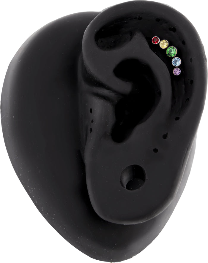 Lux - Rainbow 16G Internally Threaded End - Khrysos Jewelry