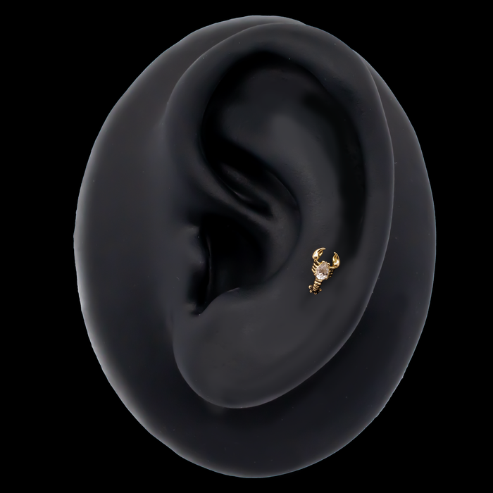 Maritide - 18kt Gold Threadless End - Khrysos Jewelry