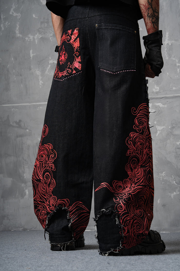 Misery - Distressed Japanese Pants