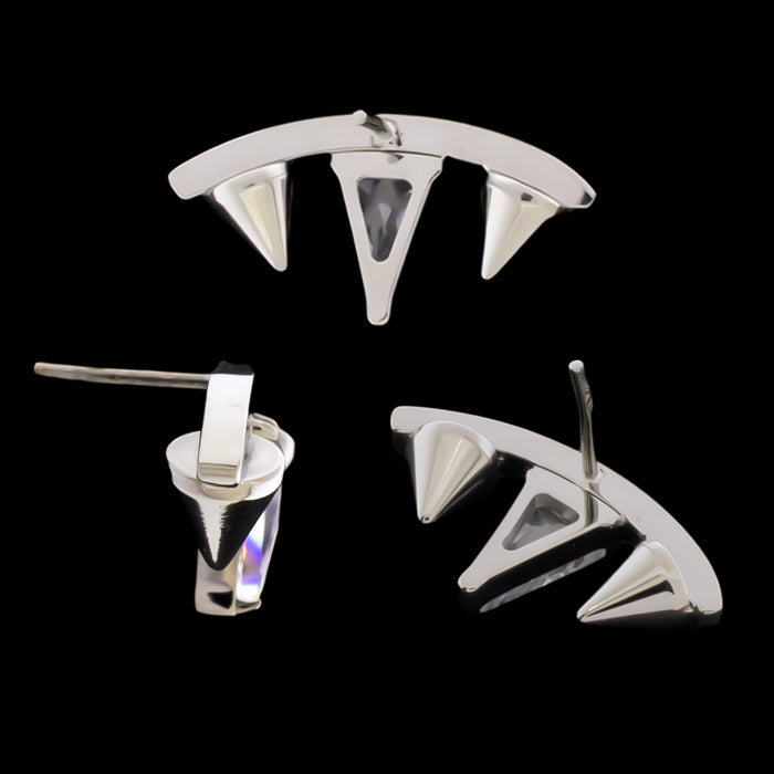 Noir - Titanium Threadless End - Khrysos Jewelry