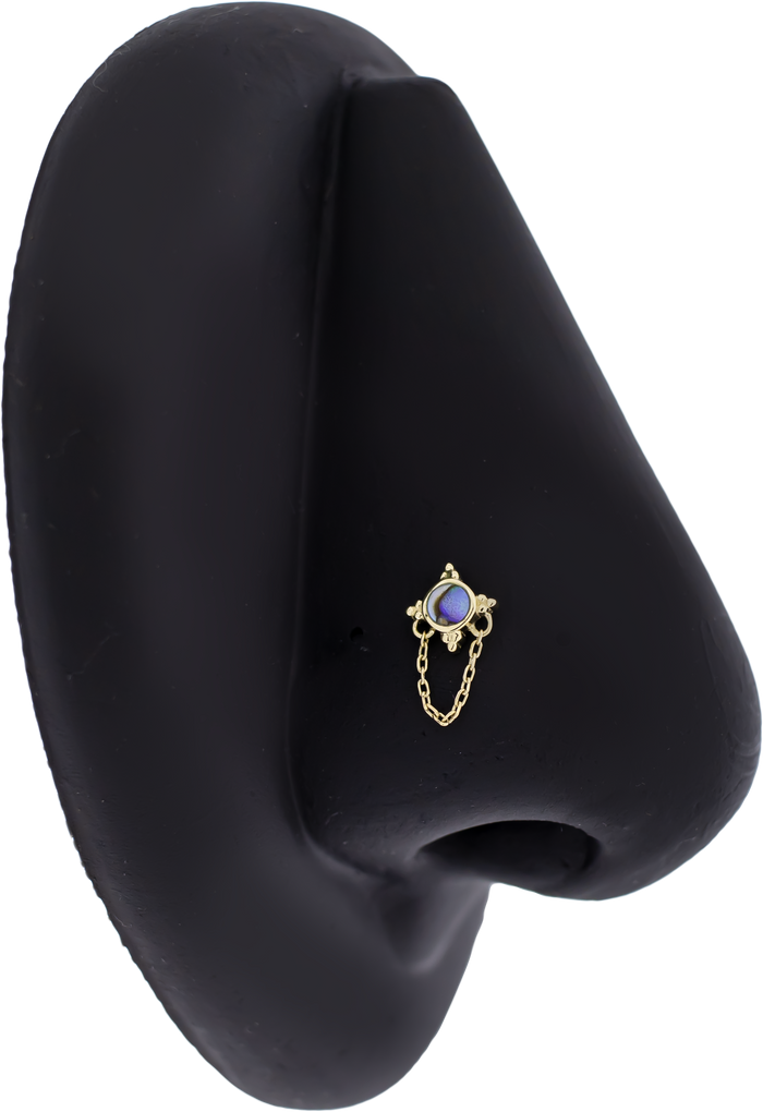 Opulenza- 14KT Gold Threadless End - Khrysos Jewelry