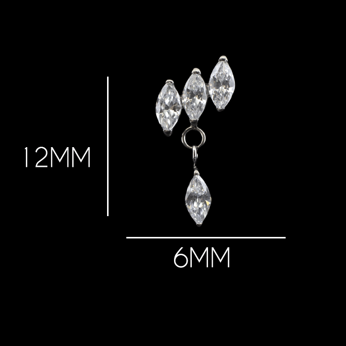 Quentin - 16G Internally Threaded End - Khrysos Jewelry