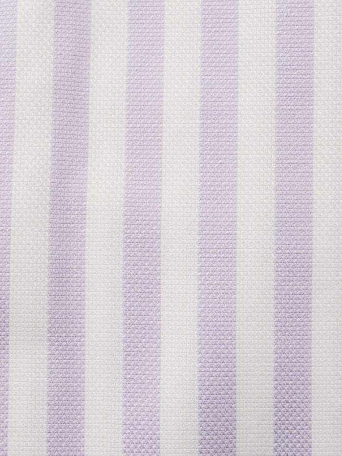 Steven Land Elite Lavender Stripe French Cuff Cutaway Collar Cotton Dress Shirt