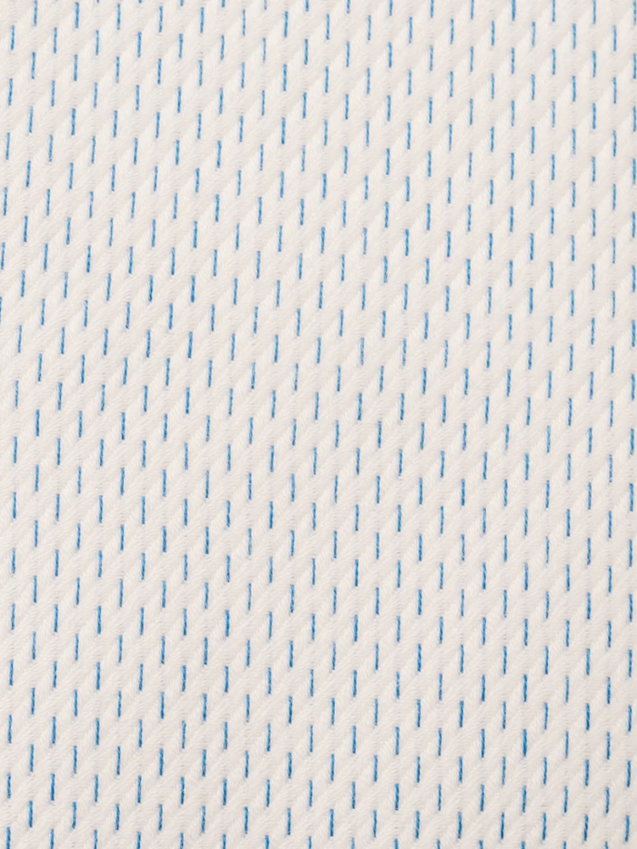 Steven Land Elite Men's Light Blue Textured French Cuff Cotton Dress Shirt - The Suit Depot