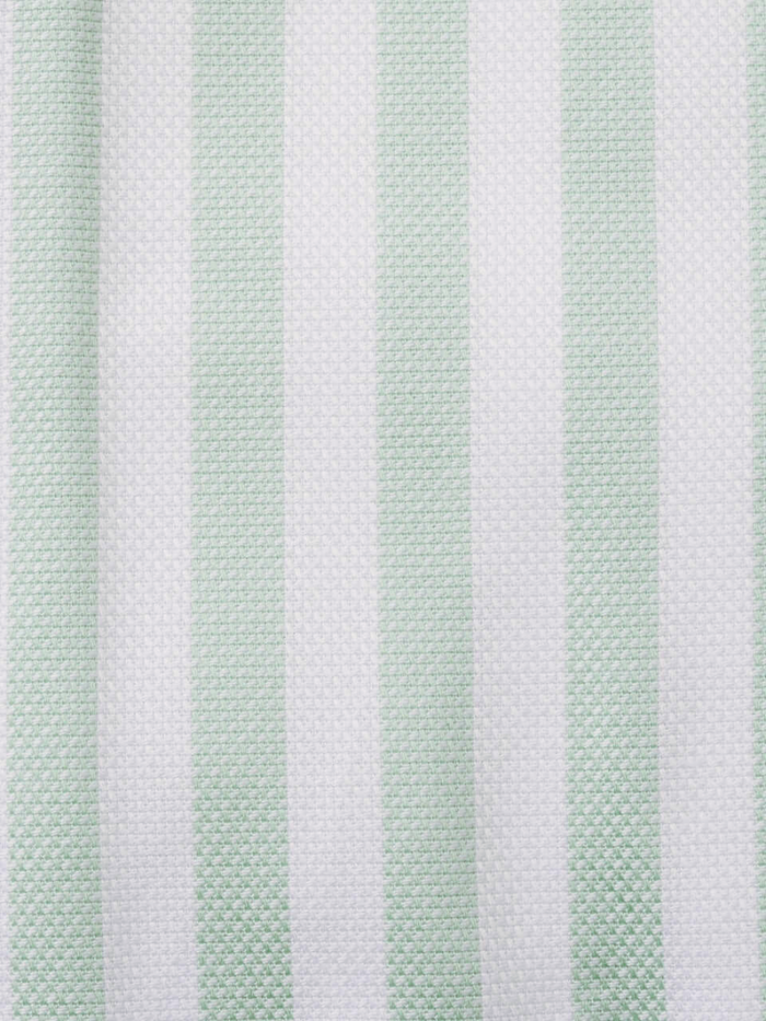 Steven Land Elite Men's Mint Green Stripe French Cuff Cutaway Collar Cotton Dress Shirt