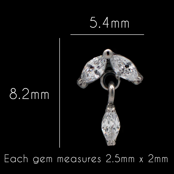 Virelle - 16G Internally Threaded End - Khrysos Jewelry