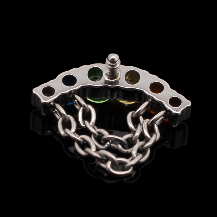 Windsor - 16G Rainbow Internally Threaded End - Khrysos Jewelry