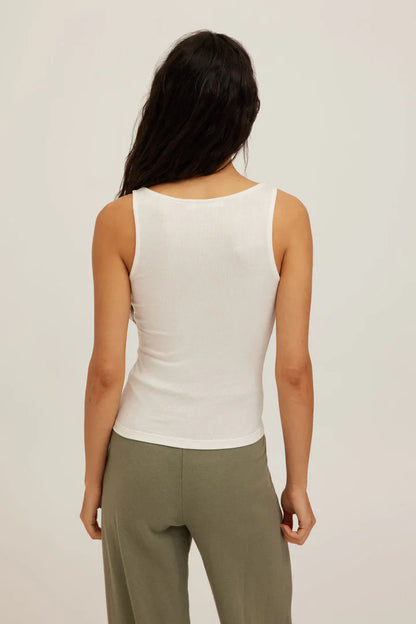 Olsen Scoop Neck Rib Tank