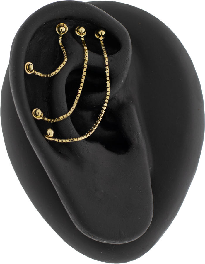 14KT Gold Box Chain - Khrysos Jewelry
