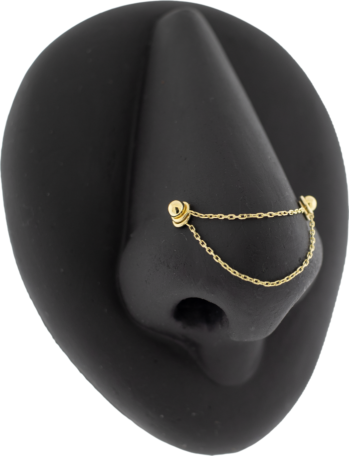 14KT Gold Chain- Elongated Links - Khrysos Jewelry
