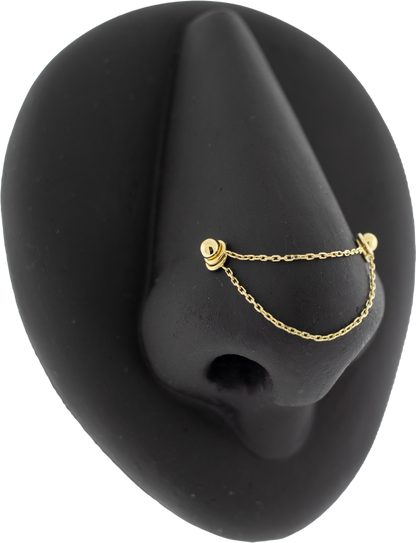 14KT Gold Chain- Elongated Links - Khrysos Jewelry