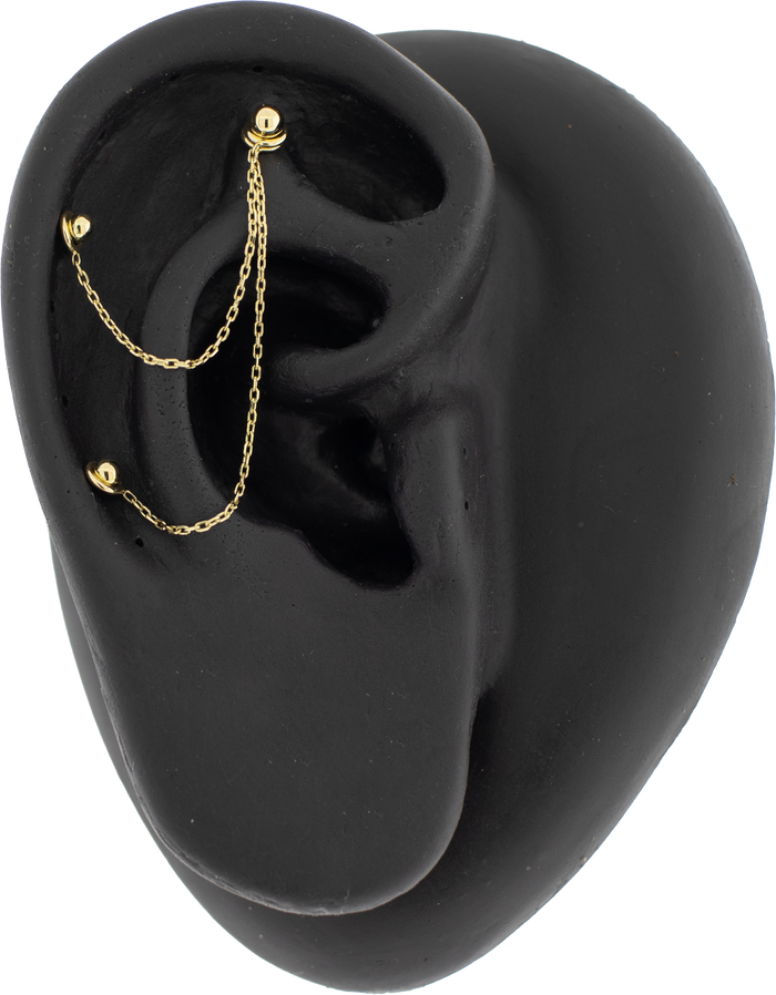 14KT Gold Chain- Elongated Links - Khrysos Jewelry