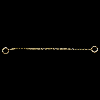 14KT Gold Chain- Elongated Links - Khrysos Jewelry