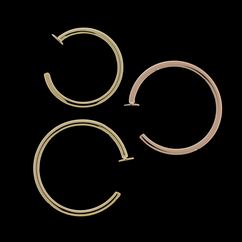 14KT Gold Nose Hoop - Khrysos Jewelry