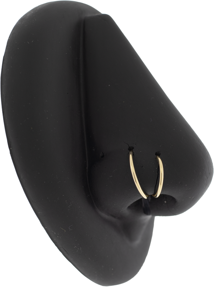 14KT Gold Nose Hoop - Khrysos Jewelry