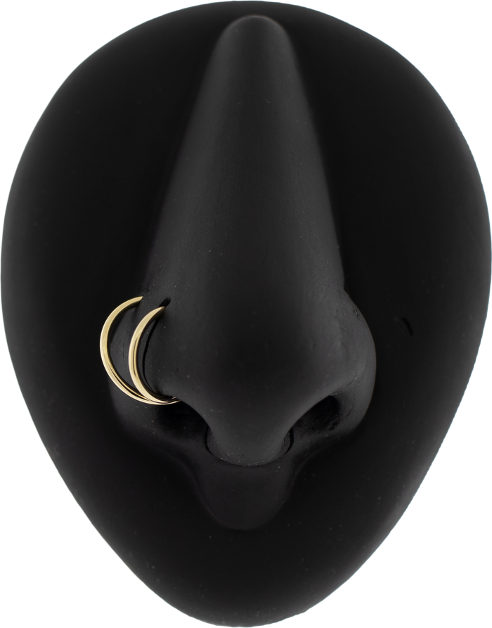 14KT Gold Nose Hoop - Khrysos Jewelry