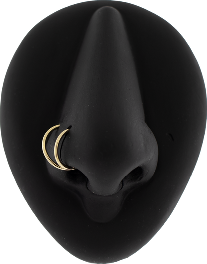 14KT Gold Nose Hoop - Khrysos Jewelry