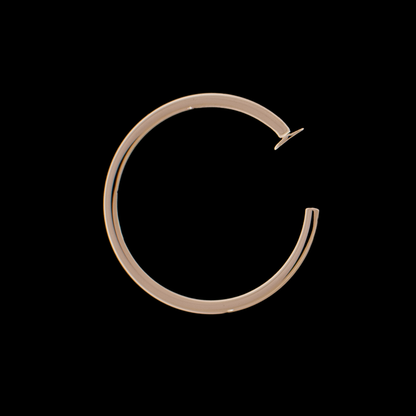 14KT Gold Nose Hoop - Khrysos Jewelry