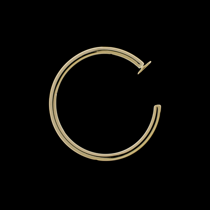 14KT Gold Nose Hoop - Khrysos Jewelry