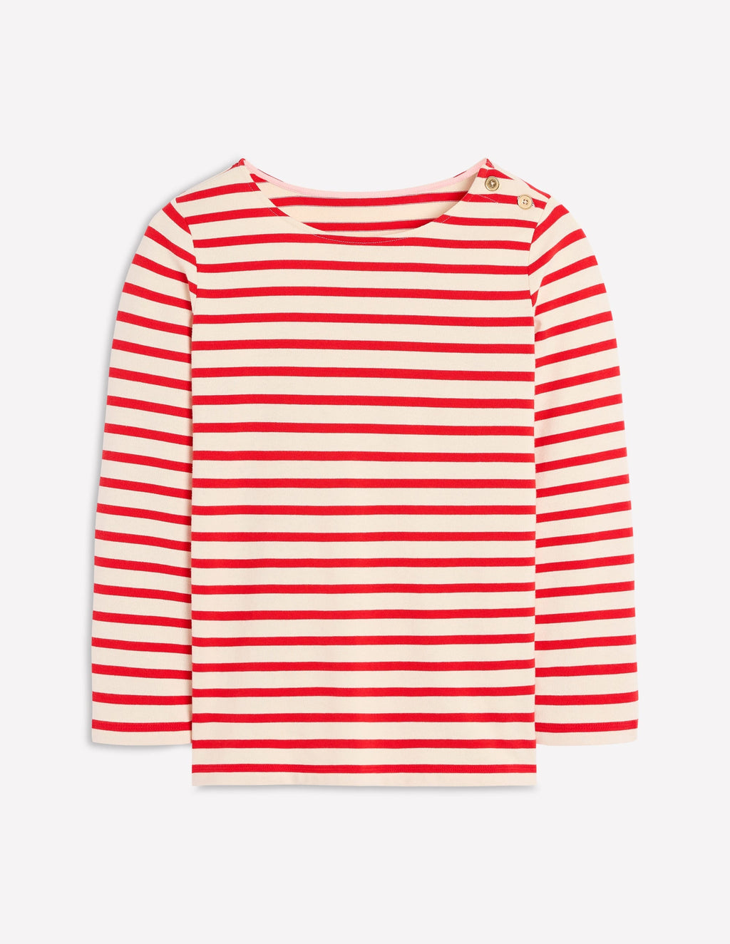 Button Mariner Breton-Ivory and Brilliant Red