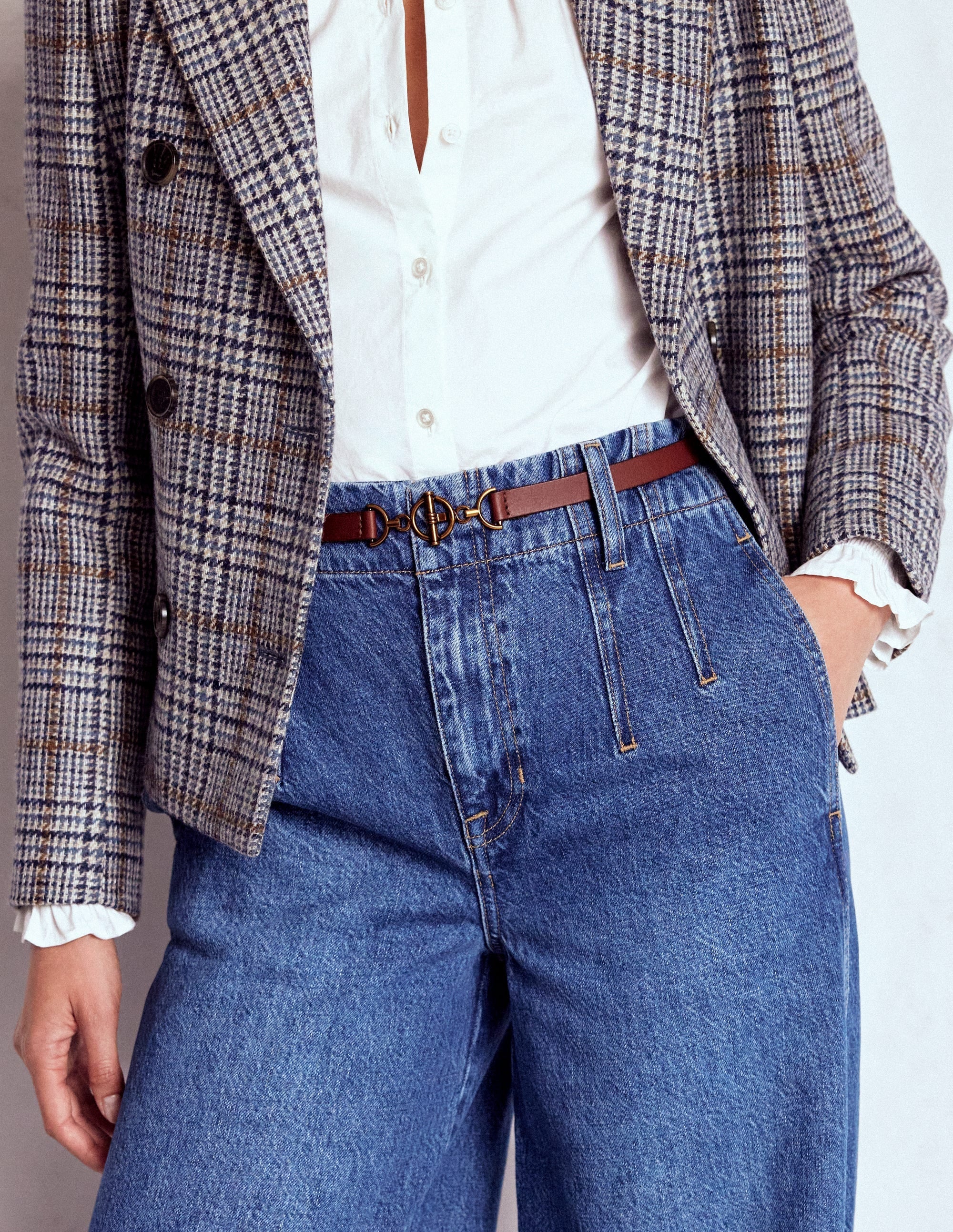T-bar Ring Belt-Tan