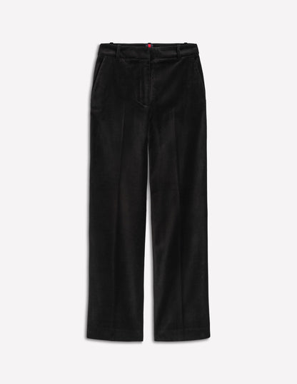 Canonbury Velvet Pants-Black