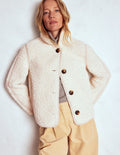 Borg Jacket-Curly Natural Borg