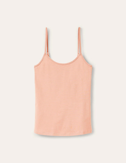 Plain Cami Top-Light Beige