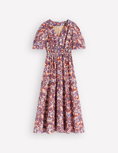 Irene Occasion Dress-Almond Milk, Paisley