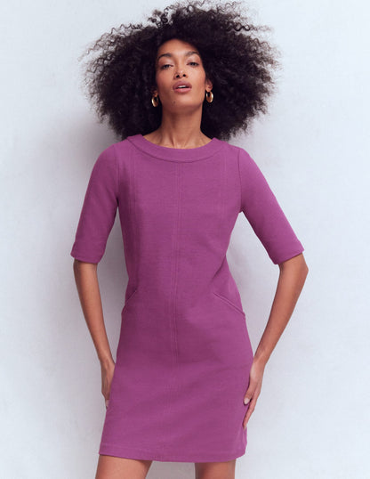 Nessa Ottoman Shift Dress-Damson