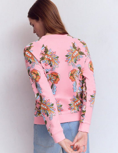 Emi Printed Sweatshirt-Multi, Botanical Flourish