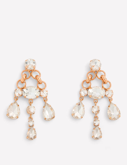 Mega Jewel Earrings-Clear