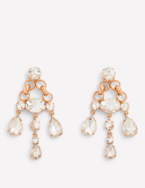 Mega Jewel Earrings-Clear