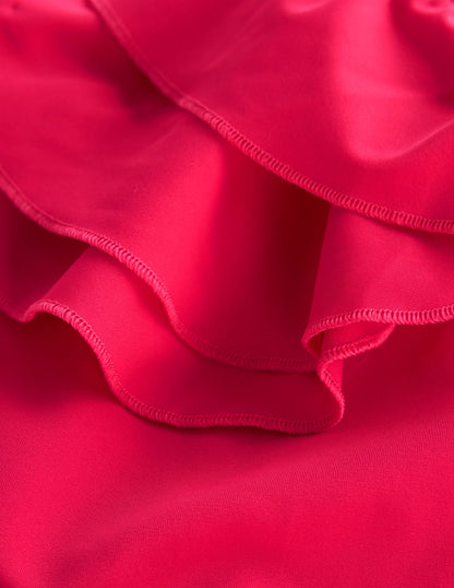 Mega Ruffle Swimsuit-Rosy