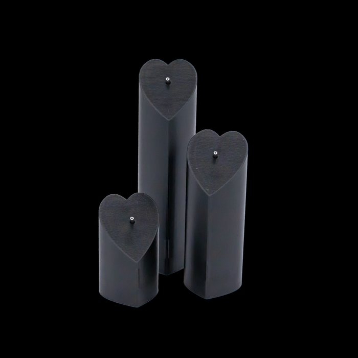 3 Piece Heart Tower Clip Display Set- Threadless Ends - Khrysos Jewelry