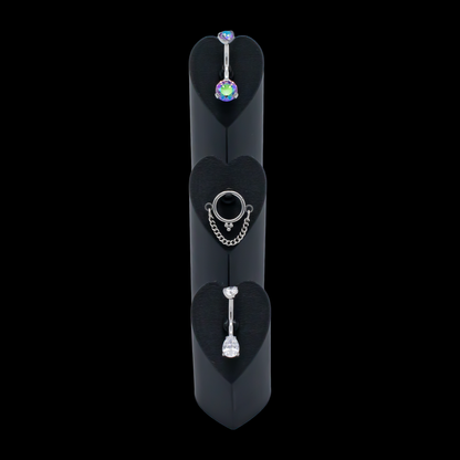 3 Piece Heart Tower Clip Display Set - Khrysos Jewelry