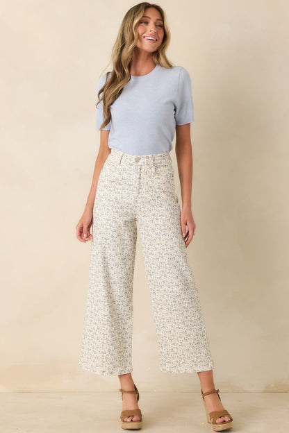 Always A Favorite Sky Blue Short Sleeve Knit Top