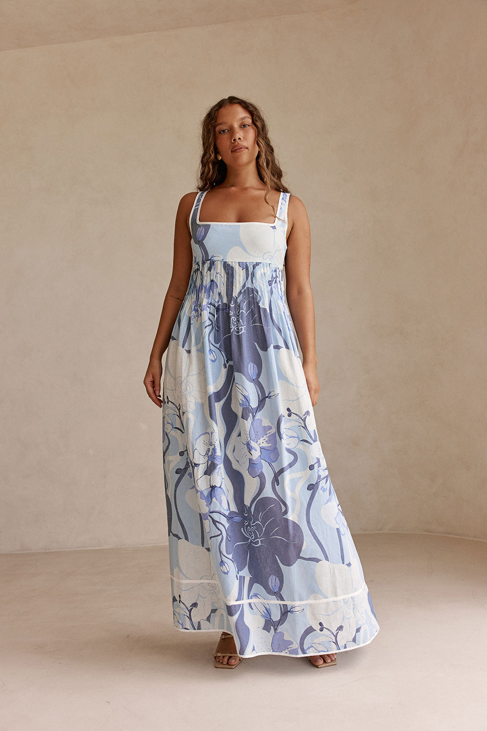 Alista Dress - Bouquet Blu