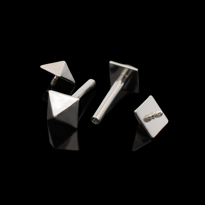 360° Pyramid Stud Earring Base - Khrysos Jewelry
