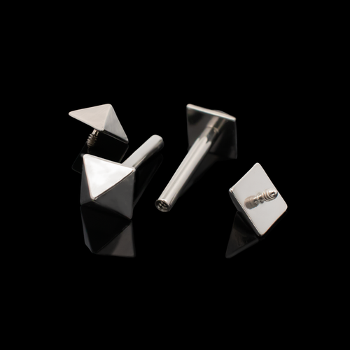 360° Pyramid Stud Earring Base - Khrysos Jewelry