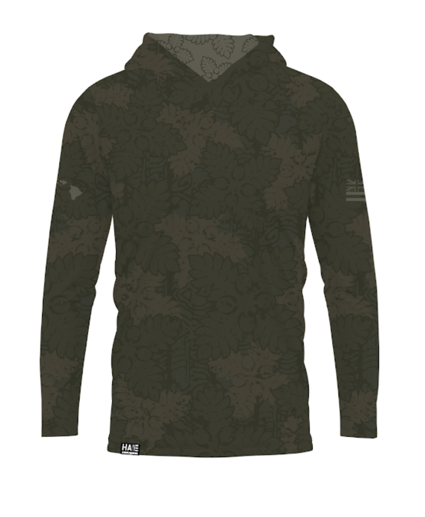Kapa Kuiki Toddler Hooded Long Sleeve Drifit Olive