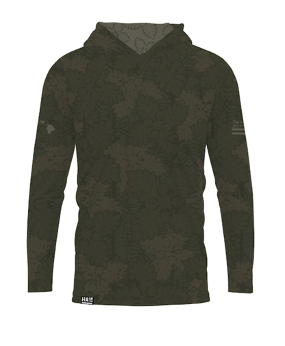 Kapa Kuiki Hooded Long Sleeve Drifit Olive
