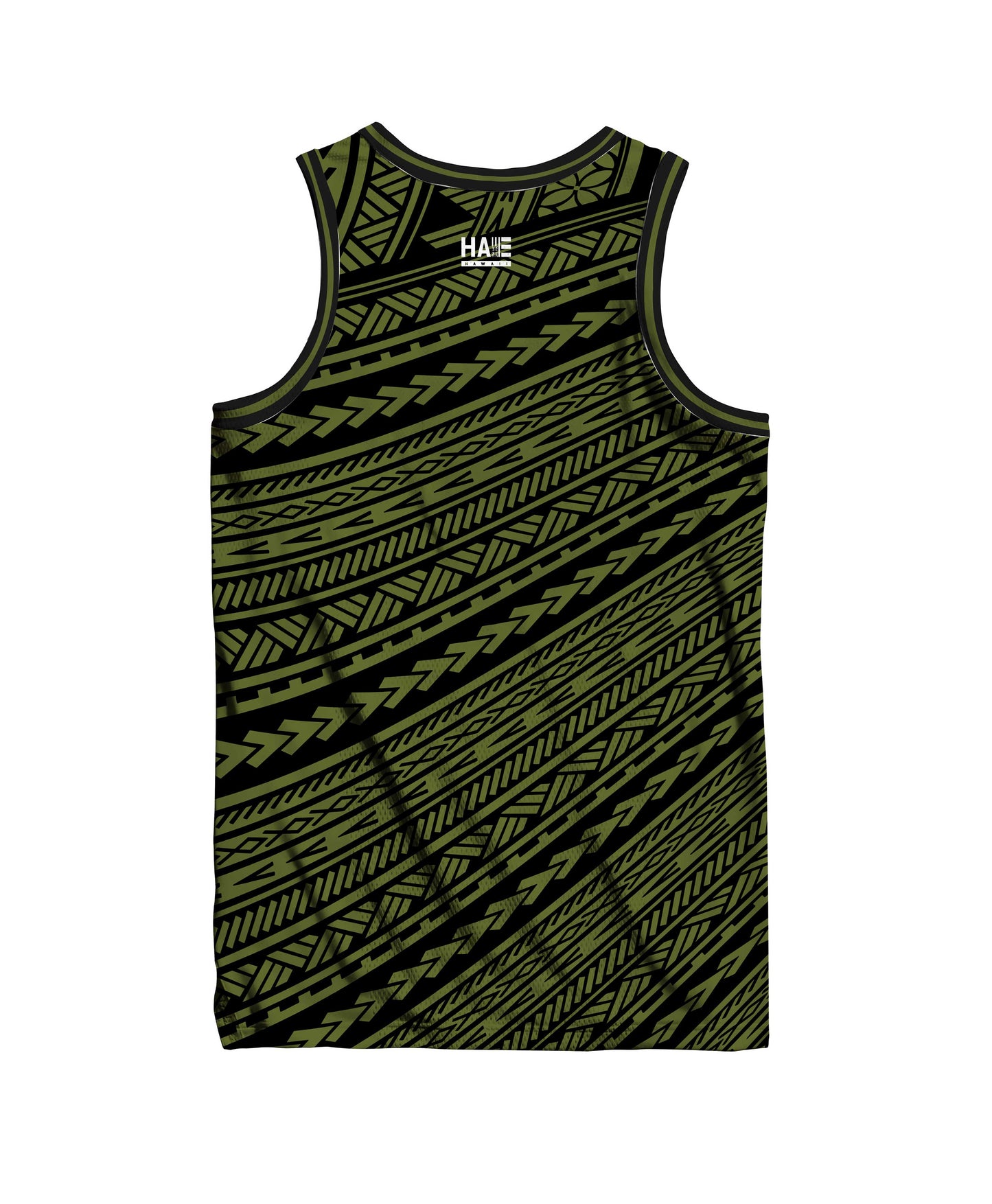 Aloha Aina Jersey Tank Olive Green