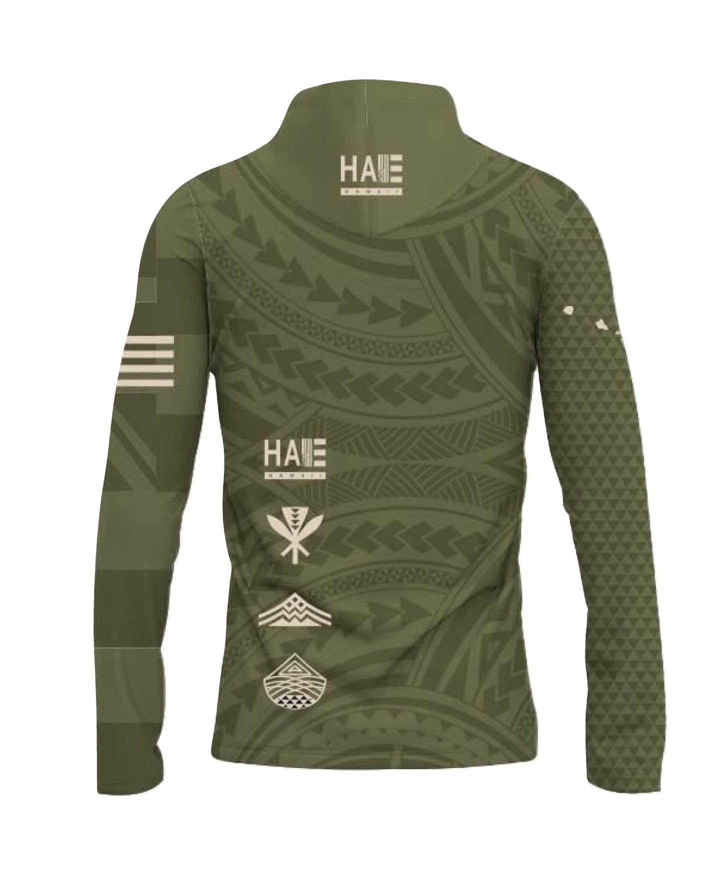 Aloha Aina Sublimated Hooded Long Sleeve Drifit